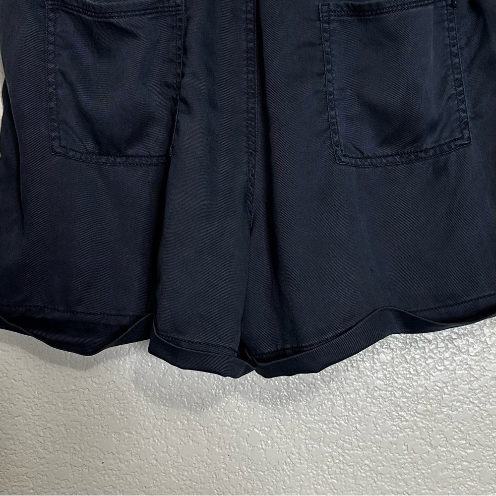 GAP 100% Lyocell Midnight Blue Pull On Drawstring Shorts, Sz Large - Picture 8 of 12